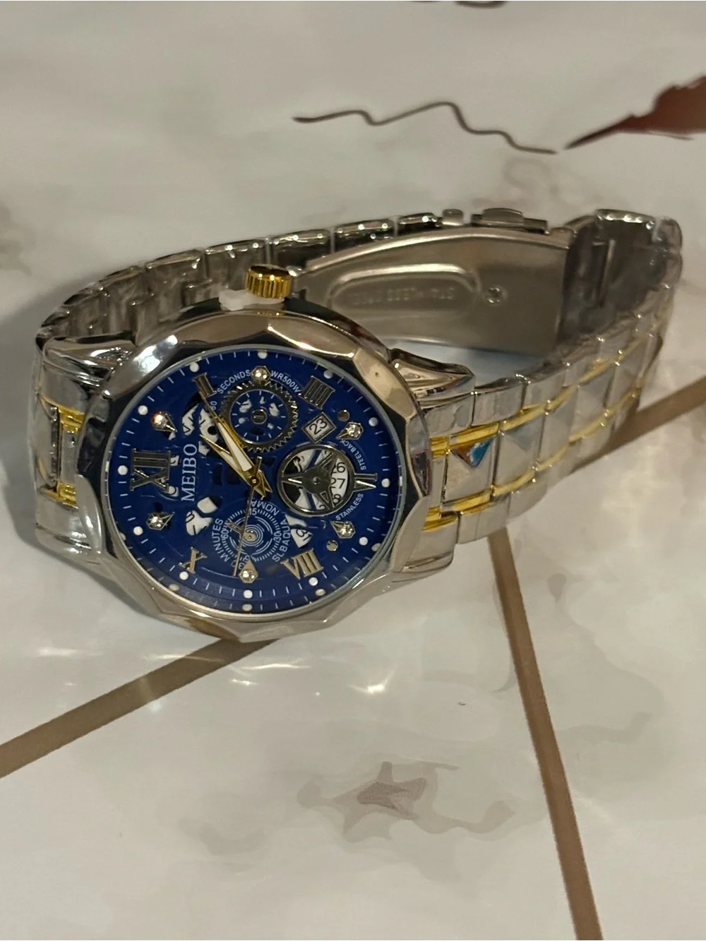 Men’s Blue Dial Two-Tone Bracelet
